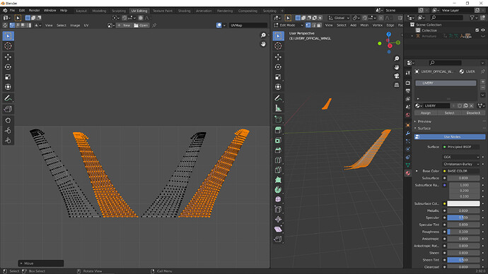 How to add mesh to A320NEO winglet and linking to wing flex movement ...