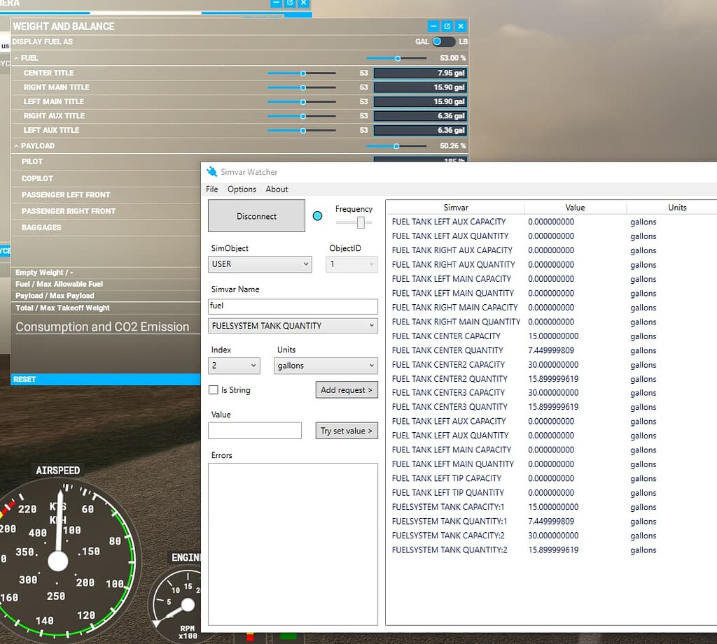 Su Fuel System And Fuel Tank Values Questions Community Discussions Msfs Devsupport