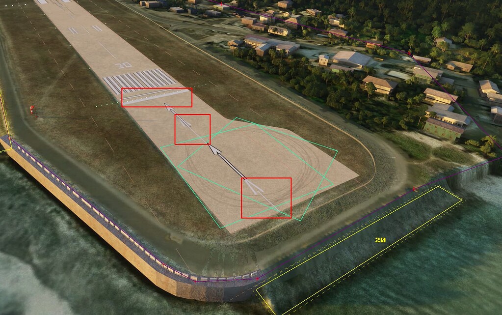 Displaced threshold markings - Airports & Sceneries - MSFS DevSupport