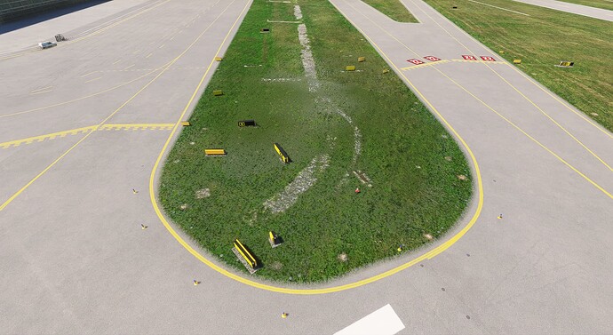 Taxiway signs everywhere