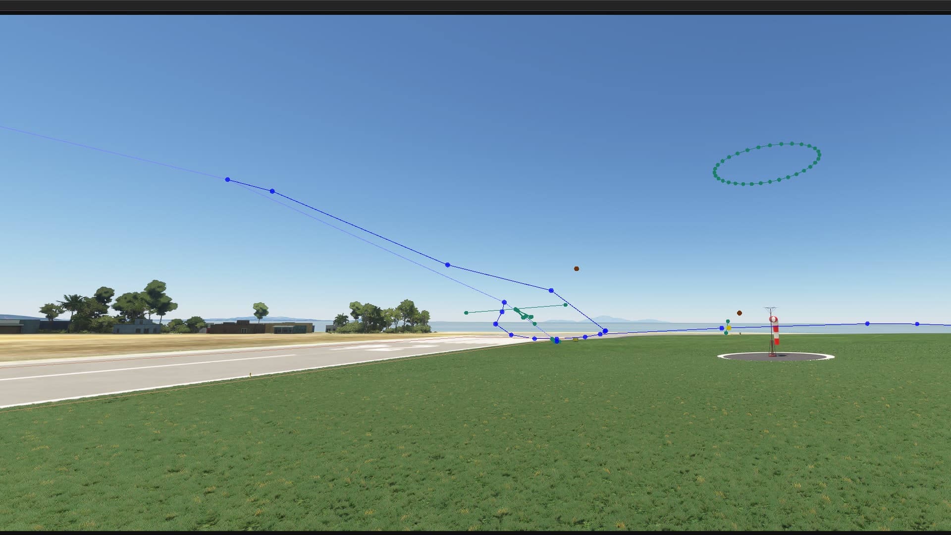 Various objects (aprons, taxiway points and paths, etc.) can sometimes ...